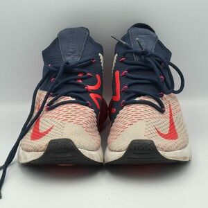 Nike Blue and Red Sneakers Dynamic Two-Tone Design